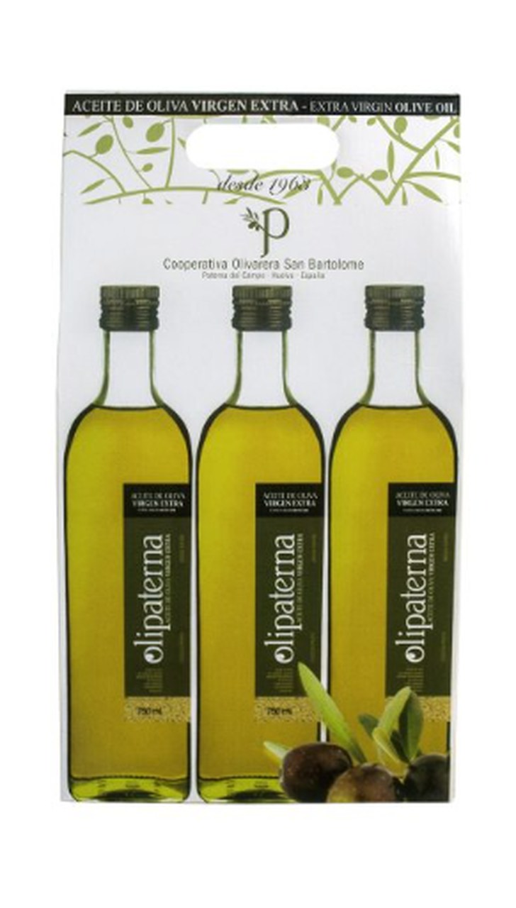 oliwa z oliwek Pack 3 botellas 750ml Olipaterna