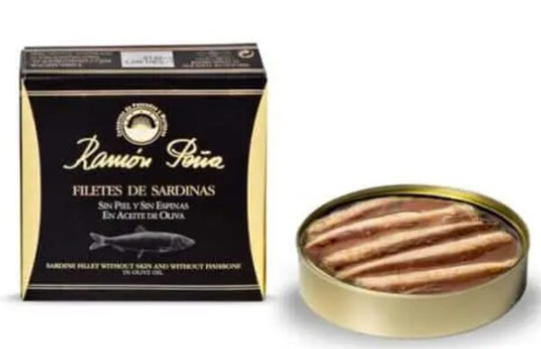 filety z sardynek Filetes de sardinas sin hueso y piel